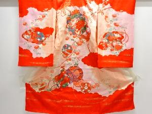 鈴に花鼓模様子供着物